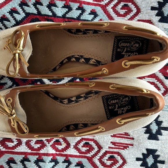 Milly for sperry top-sider canvas and leather espadrille heels size 9.5 - Picture 6 of 9
